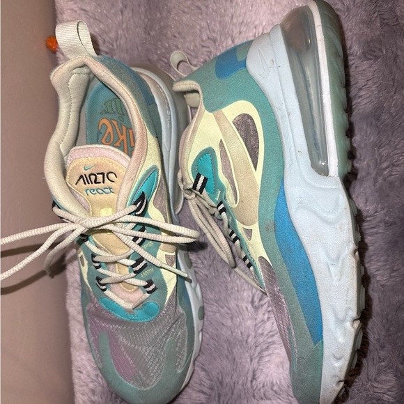 Nike Air Max 270 React Hyper Jade Running Men's Shoes Size 6.5 AO4971-301 - Picture 2 of 8